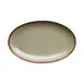 Libbey HEDON-9S - Porcelain Platter 12" x 7.5" Sage, Dishwasher Microwave Safe - 12/Case 1 image