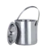 Libbey IB-100 Double Wall Ice Bucket, 2 Qt (64-124 Oz) Stainless Steel with Dome Cover - 1/Case 1 image