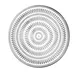 Nachtmann N105817 - Round Stacking Glass Plate, 8.625" Diameter, Crystal, Ethno Design - 6/Case 1 image