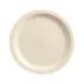 Libbey NR-8 China Plate – 9" Round Stoneware, Cream White Kingsmen Finish, Narrow Rim - 24/Case 1 image