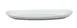 Libbey OG-2500 Oval Porcelain Platter 13-3/4" x 8-3/4" x 1-1/4" White Infinity Finish - 6/Case 1 image