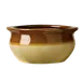 Libbey OSC-15 Onion Soup Crock Bowl, 12 oz (5"-1/8" Dia x 2"-1/2" H), Beige Bedrock China - 24/Case 1 image