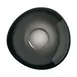 Reserve by Libbey PEB-17-O - 6.25" Saucer with 2" Well, Porcelain, Obsidian Gloss Finish - 12/Case 1 image
