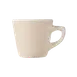 Libbey PWC-1 China Cup – 7 oz Tall Rolled Edge Stoneware, Cream White, 3" H x 4-3/8" D - 36/Case 1 image