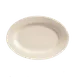 Libbey PWC-16 Oval Stoneware Platter, 8-1/8" x 5-3/4" Cream White, Medium Rim Rolled Edge - 36/Case 1 image