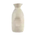 Libbey RS-9 Miyagi Sake Bottle - 11 Oz Ceramic Off‑White, Ribbed, 6‑1/8" H x 2‑3/4" D - 12/Case 1 image