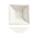 Libbey SL-11 Square Fruit Bowl, 5" x 1.5" H, 5.5 oz White Slate Porcelain, Square - 36/Case 1 image