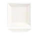 Libbey SL-14 - Square 30-Oz Pasta Bowl, 9 1/2" x 1 1/2" Ultra Bright White Porcelain, Slate Finish - 12/Case 1 image