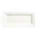 Libbey SL-21 - 11" x 5" Rectangular Porcelain Plate, Ultra Bright White Slate Finish, 12/Case 1 image