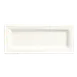 Libbey SL-24 Rectangular Porcelain Plate, 10-3/4" x 4-3/8", Ultra Bright White Slate Finish - 12/Case 1 image