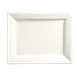 Libbey SL-25 Rectangular Porcelain Platter, 14" x 11", Ultra Bright White Slate™ Finish - 6/Case 1 image