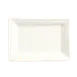 Libbey SL-27 Rectangular China Plate, 11" x 7", Ultra Bright White Porcelain - 12/Case 1 image