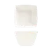 Libbey SL-8 Bouillon Cups - 8 oz Square Porcelain, 3"5/8" x 2"1/8" White Slate Finish - 36/Case 1 image
