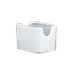 Libbey SPH-716-W - Porcelain Sugar Caddy, Ultra Bright White, 3" L x 2-3/8" W x 2-5/8" H - 48/Case 1 image