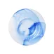 Libbey W843 - 9" Glass Bowl, Watercolor Blue, 1.6" Height, Modern Design, Dishwasher Safe - 12/Case 1 image