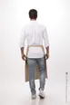 Chef Works 122A-KHA-0 Bistro Waist Apron, 32" L x 27½" W, Khaki, 65/35 Poly/Cotton, 2 Patch Pockets 2 image