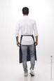 Chef Works 122A-NAV-0 Bistro Waist Apron, 32" L x 27½" W, 2 Patch Pockets, Navy, 65/35 Poly/Cotton 2 image