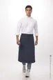 Chef Works 122A-NAV-0 Bistro Waist Apron, 32" L x 27½" W, 2 Patch Pockets, Navy, 65/35 Poly/Cotton 1 image