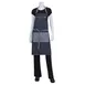 Chef Works AB034-IBL-0 Bib Apron, 34"L x 30"W Reversible Ties Metal Buckle Cotton Denim Indigo Blue 1 image