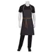 Chef Works AB035-BLK-0 Bib Apron, 34"L x 30"W, Black 100% Cotton, Neck Strap, 4 Pockets 1 image