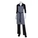 Chef Works AB037-IBL-0 Bib Apron, 34"L x 30"W, Indigo Blue, Neck Strap, Denim, 2 Pockets 1 image