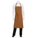 Chef Works ABCKV003-NTM-0 Bib Apron, 40"L x 39"W, Adjustable Neck Buckle, Pocket, Cotton, Nutmeg 1 image
