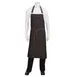 Chef Works ABCWT001-BNB-0 Bib Apron, 40"L x 39"W, Black-Brown, 100% Cotton Denim, Neck Strap, Pocket 1 image