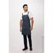 Chef Works ABN01-BLU-0 Largo Bib Apron, 31"L x 38"W, Adjustable Neck Strap, Poly/Cotton, Blue 2 image