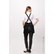 Chef Works ABN01W-BLK-0 Petite Bib Apron, 25"L x 38"W, Neck Strap, Black, 65/35 Poly/Cotton 2 image