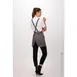 Chef Works ABN01W-MSH-0 Largo Petite Bib Apron, 25"L x 38"W, Strap, Mushroom, 65/35 PolyCotton 2 image