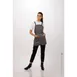 Chef Works ABN01W-MSH-0 Largo Petite Bib Apron, 25"L x 38"W, Strap, Mushroom, 65/35 PolyCotton 1 image