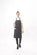 Chef Works ABN05-CHR-0 Brio Bib Apron, 34"L x 33"W, Adjustable Neck Strap, Gray, Poly/Cotton 1 image