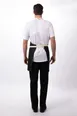 Chef Works ABN06-IBL-0 Bib Apron 31-1/2"L x 32-1/2"W 8.3 oz 2 Hip Pockets Indigo Blue 100% Cotton 2 image