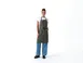 Chef Works ABN10-OLN-0 Bib Apron, Adjustable Neck Strap, 100% Cotton, Olive Natural, 35" x 21-24" 1 image