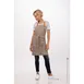 Chef Works ABS02-TAU-0 Seattle Bib Apron, 31"L x 38"W, Adjustable Strap, Pockets, Taupe, Poly/Cotton 1 image