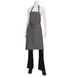 Chef Works ABXX052-BSL-0 Bib Apron, 34"L x 30"W, Neck Strap, Pockets, Denim, Black-Steel Gray 1 image