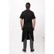 Chef Works ACN01-BLK-0 Bib Apron, 40"L x 43"W, Elastic Neck Strap, Pocket, Black 65/35 Poly/Cotton 2 image