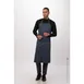 Chef Works ACN01-BLU-0 Bib Apron, 40"L x 43"W, Elastic Neck Strap, Pocket, Blue, 65/35 Poly/Cotton 1 image