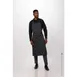 Chef Works ACN01-CHR-0 Bib Apron, 40"L x 43"W, Elastic Neck Strap, Pocket, Charcoal, 65/35 PolyCot 1 image