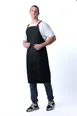 Chef Works ACS01S-IBL-0 Bib Apron, 40.4"L x 39"W, Unisex, Indigo Blue, 100% Cotton, 2 Pockets 1 image