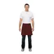 Chef Works AHN01-RNA-0 Waist Apron, 12"L x 23"W, 4 Pockets, Red/Navy, 75/25 Cotton/Poly Denim 1 image
