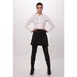 Chef Works AHN05-BLK-0 - 16"L X 38"W Black Poly/Cotton Waist Apron - 3 Pockets 1 image
