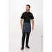 Chef Works AHN05-BLU-0 Largo Half Bistro Apron, 16"L x 38"W, Blue, Poly/Cotton, Hip Patch Pockets 1 image