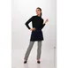 Chef Works AHN05-DNA-0 Largo Half Bistro Apron, 16"L x 38"W, Dark Navy, Poly/Cotton, Patch Pockets 1 image