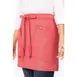 Chef Works AHN06-CRL-0 Waist Apron, 16"L x 38"W, Coral, Poly/Cotton, 3 Pockets 1 image