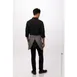 Chef Works AHN07-BLK-0 Waist Apron, 16"L X 38"W, 4 Pockets, Poly/Cotton, Black - 1/Case 2 image