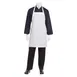 Chef Works APKDC-WHT-0 Bib Apron, 33"L x 27.5"W, White, 65/35 Poly/Cotton 1 image