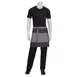 Chef Works AW046-BLK-0 Waist Apron, 19"L x 28-1/2"W, Black, 100% Cotton Denim, 3 Pockets 1 image