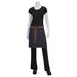 Chef Works AW048-IBL-0 Indigo Blue 19"L x 28.5"W Waist Apron, 100% Cotton Denim, Double Pockets - 1/Case 1 image