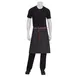 Chef Works AW049-BLK-0 Memphis Bistro Waist Apron, 24"L x 32"W, Black, 100% Cotton Denim 1 image
